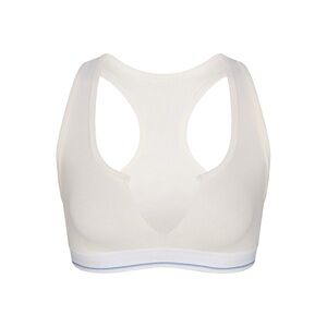 Skims Cotton Rib Split Neck Bralette